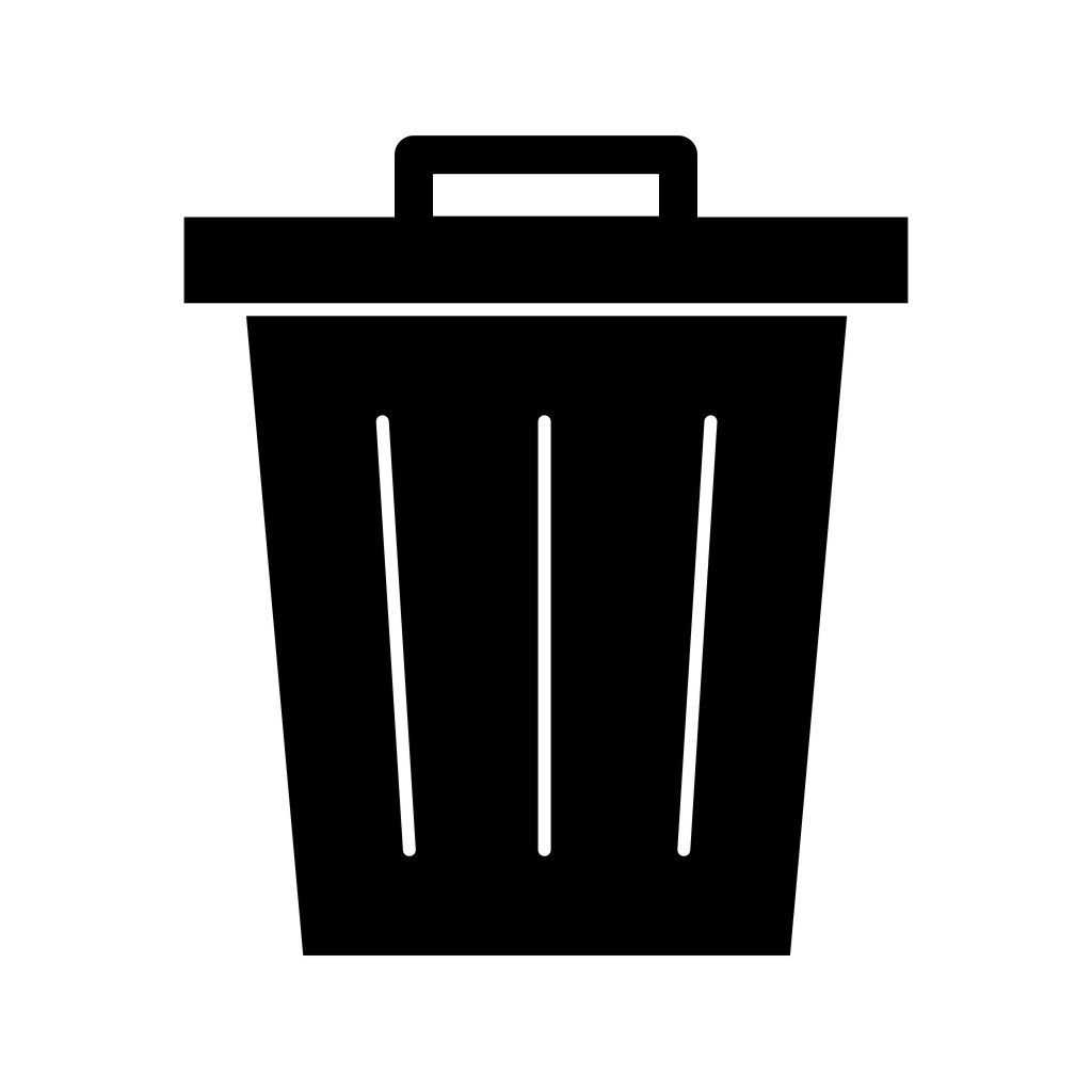 Мусорное ведро значок