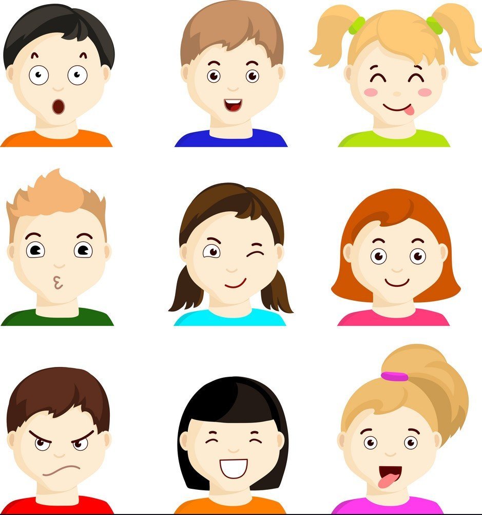 Лица эмоции для детей