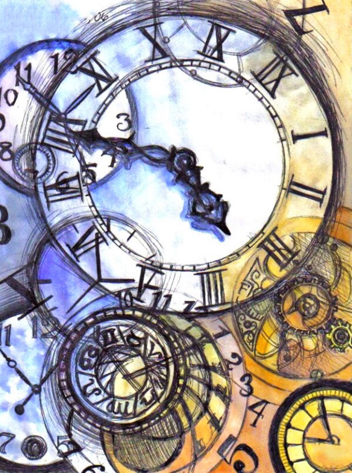 Иллюстрации с часами