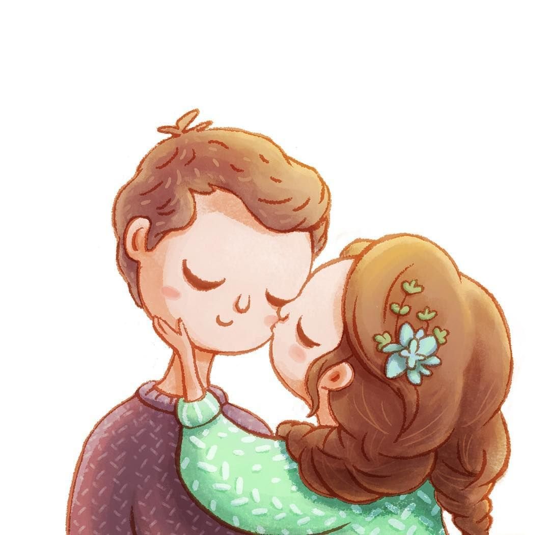 Милые мультяшные пары