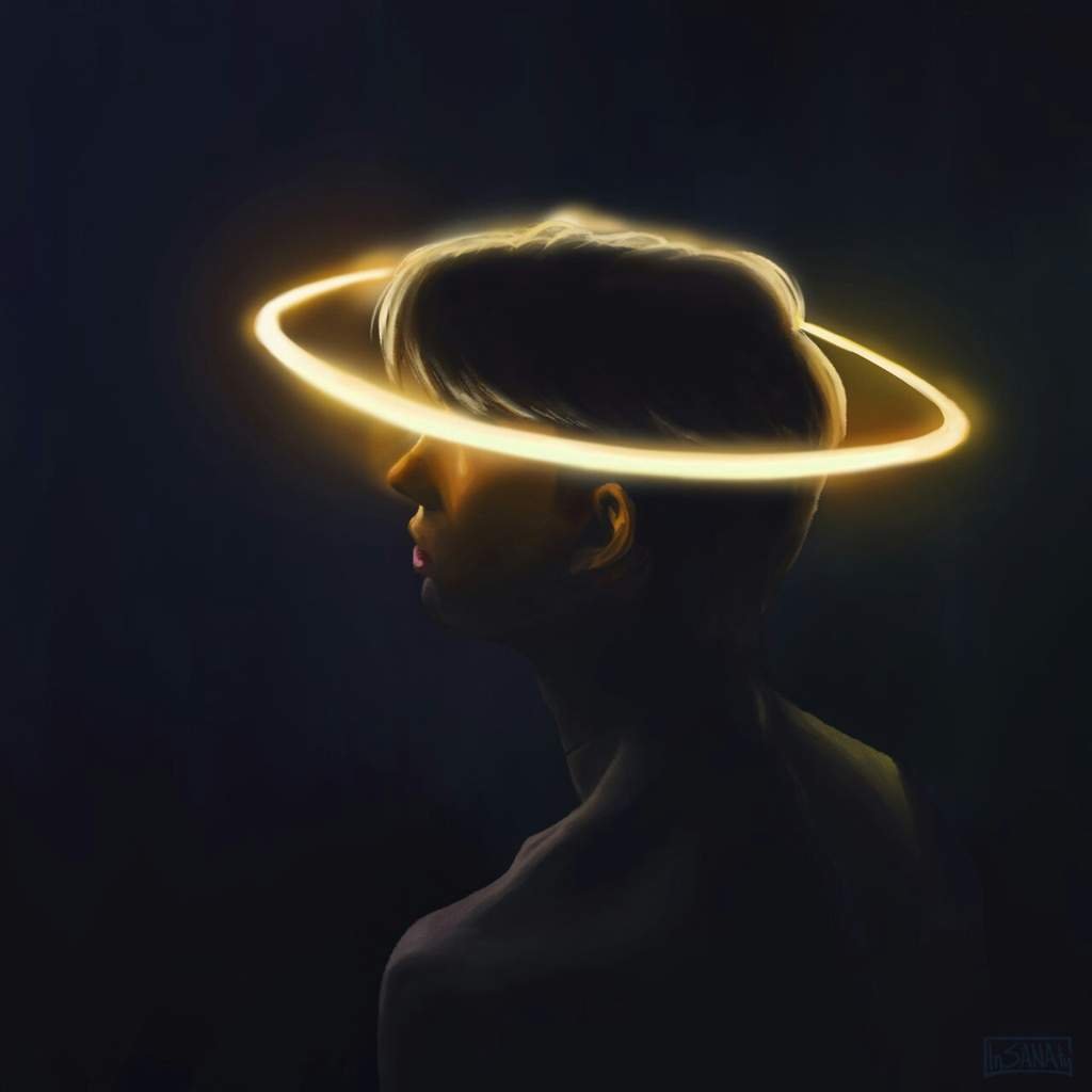 Человек с нимбом