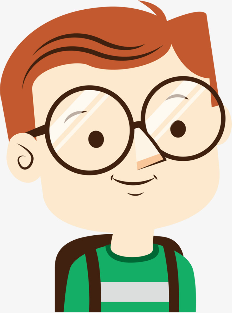 Мультяшный мальчик в очках