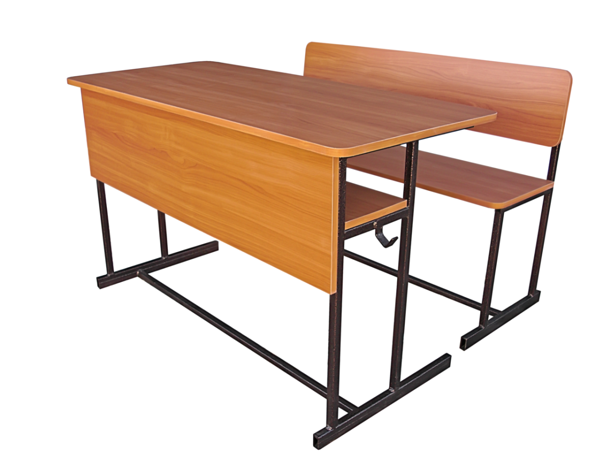 "Лидер" двухместный комплект (парта+2 стула) регулируемые по р.г. 3-5