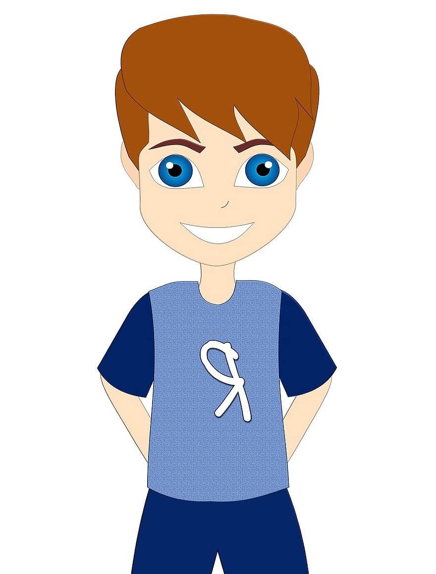 Юноша мультяшный