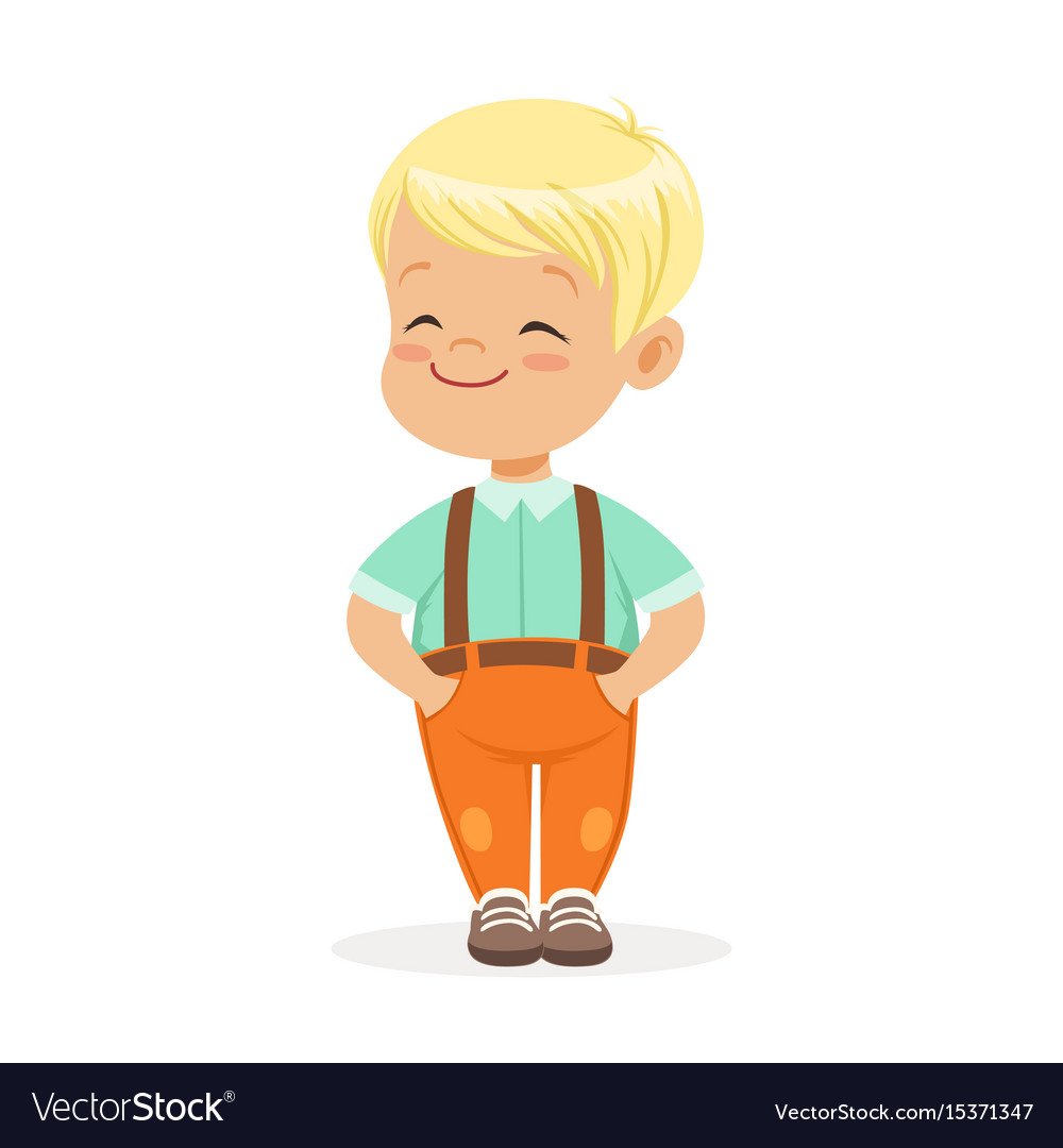 Светловолосый мальчик мультяшный