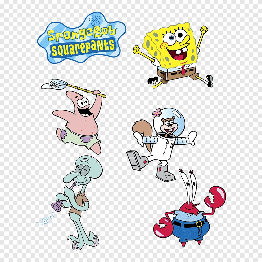 Персонажи из мультика губка Боб квадратные штаны