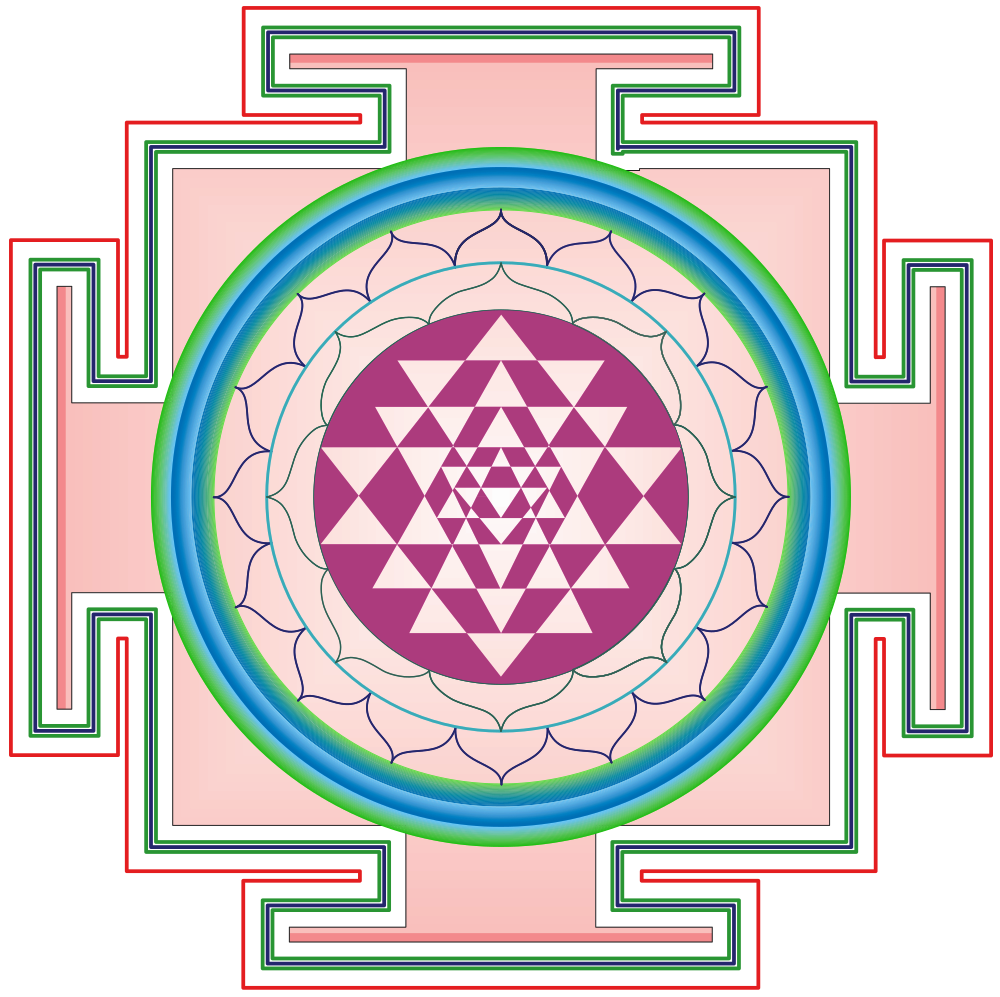 Шри рам Янтра с Лакшми