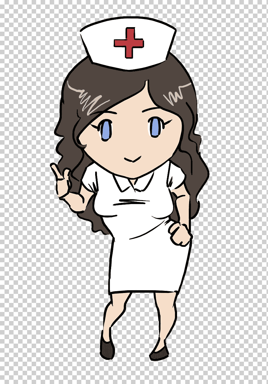 Медсестра рисованная