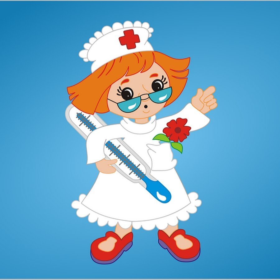 Медсестра в детском саду рисунок