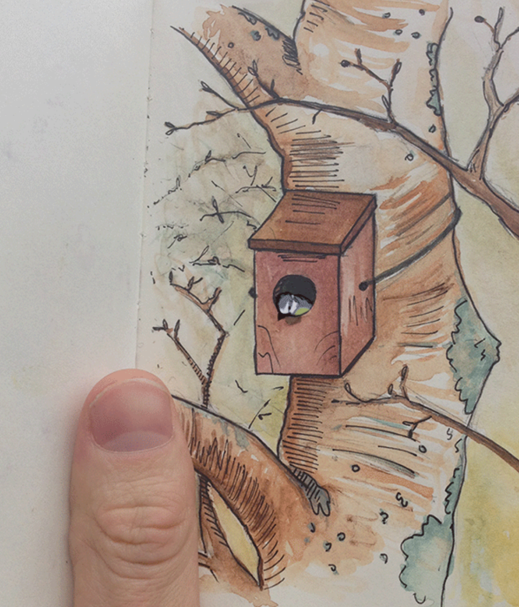 Скворечник для украшения группы