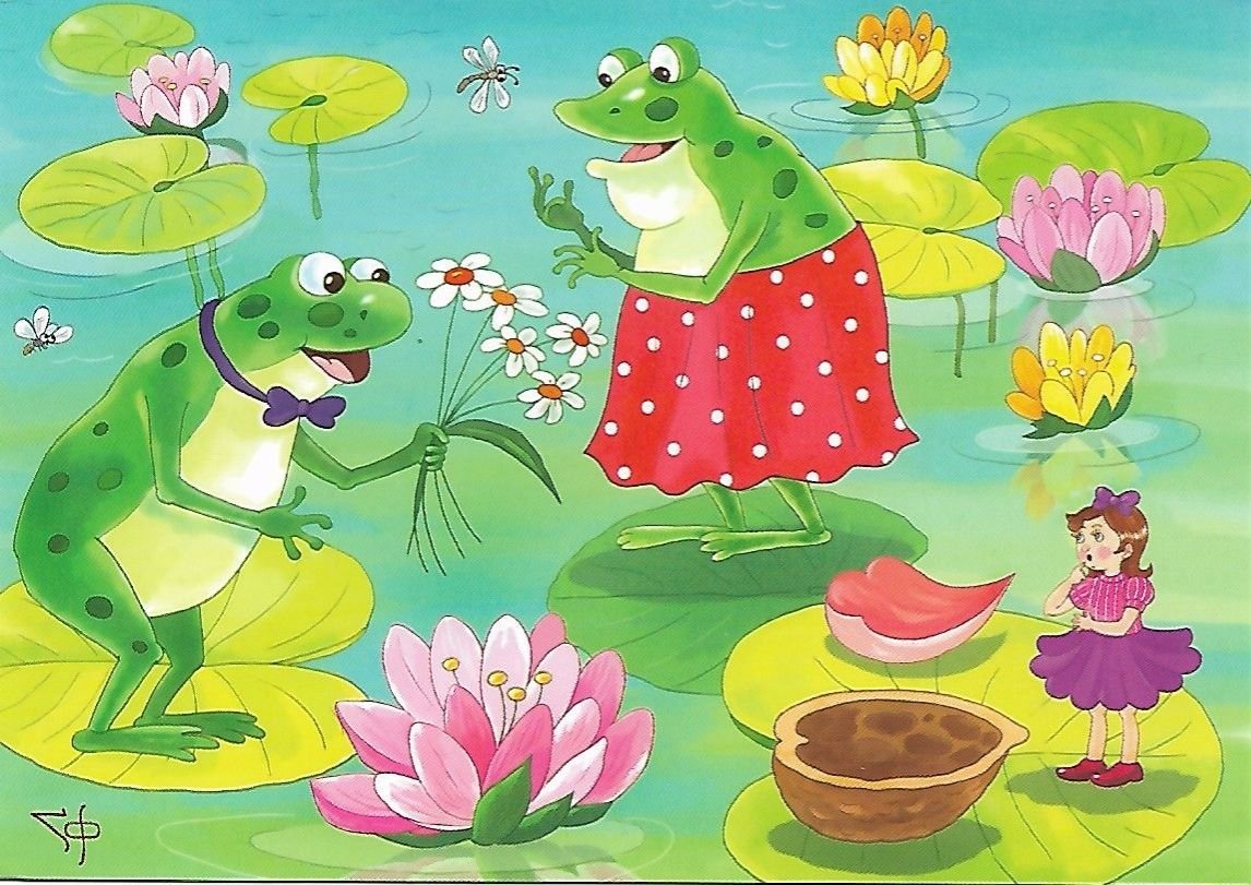 Дюймовочка лягушки