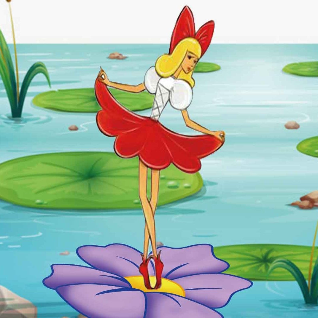 Жук олень мультяшный вектор