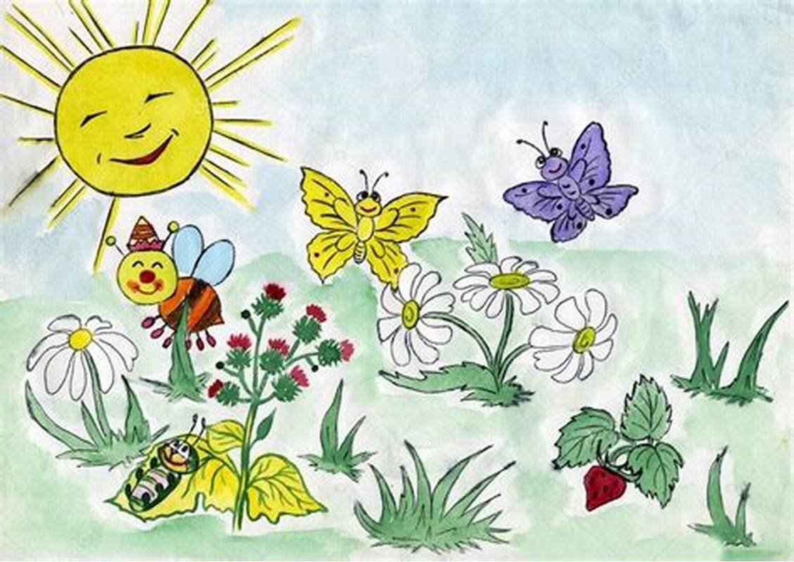 Рисунок на тему луг