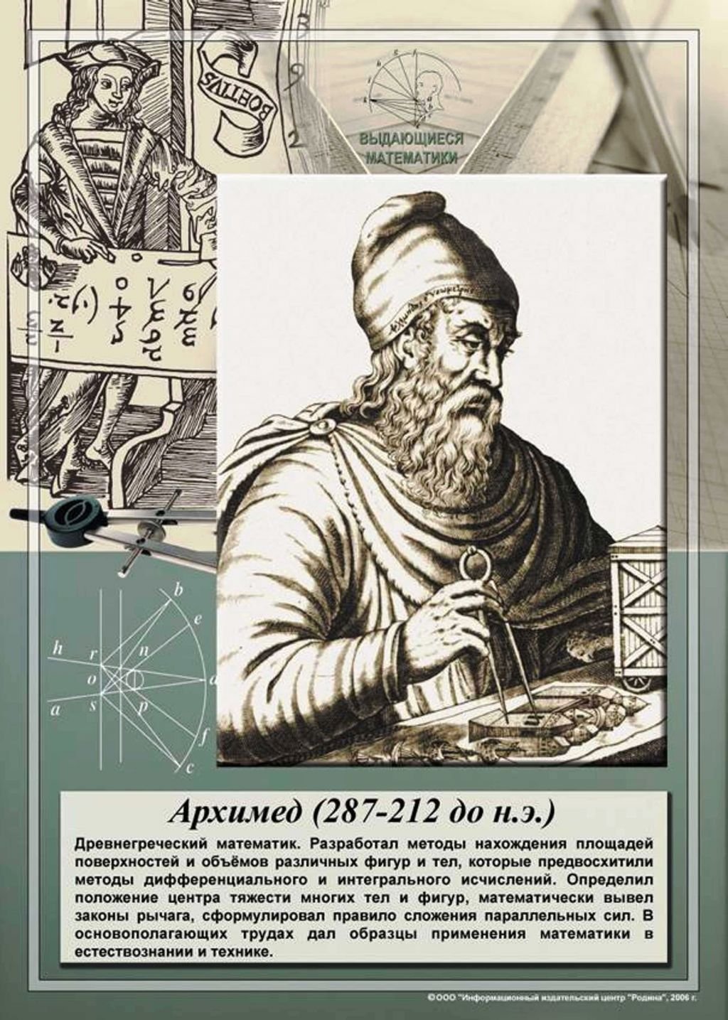 Портреты знаменитых математиков