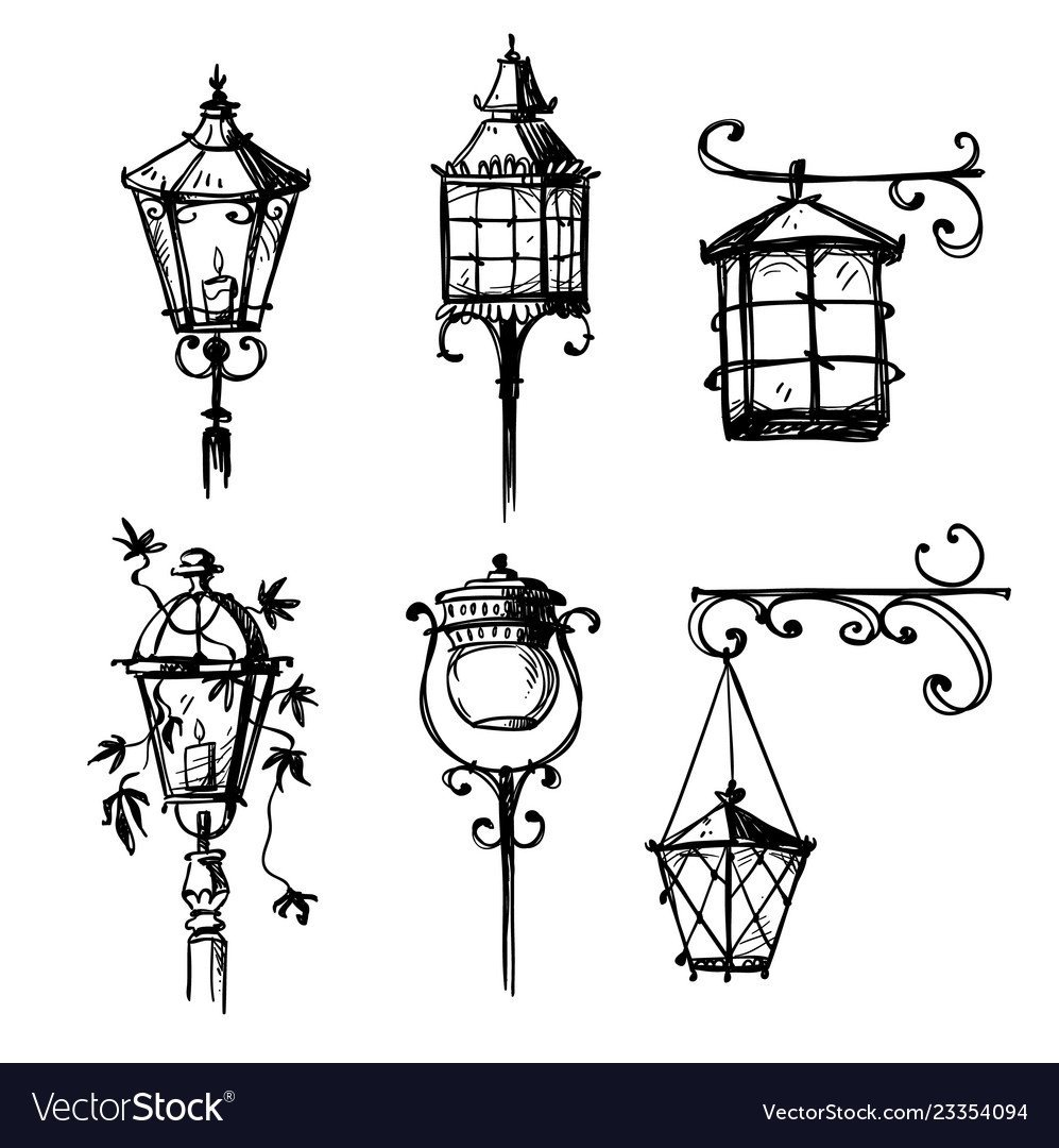 Старинный фонарный столб