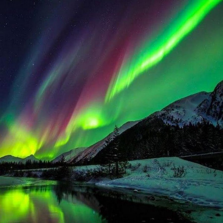 Аврора бореалис Северное сияние