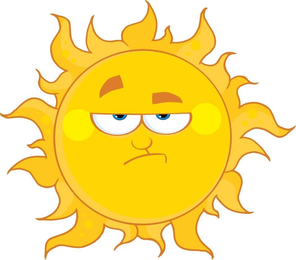 Солнышко много на листе