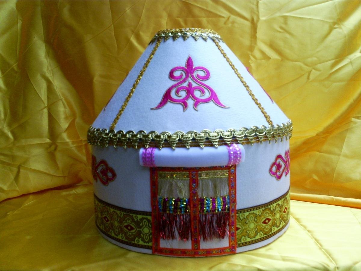 Юрта с узором снаружи