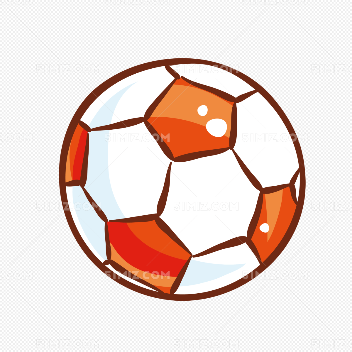 Наклейка футбольный мяч