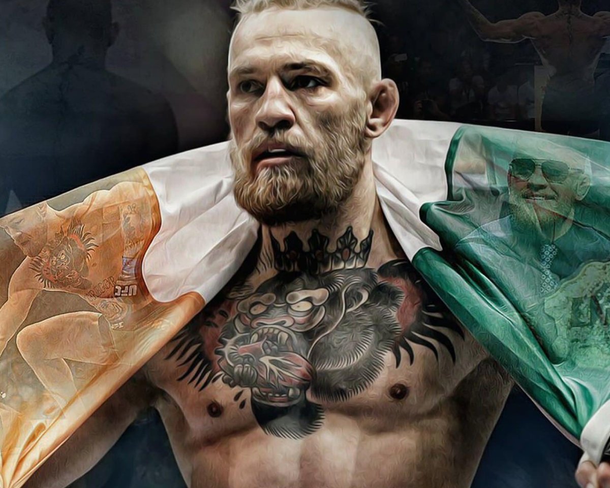 Конор МАКГРЕГОР на прозрачном фоне