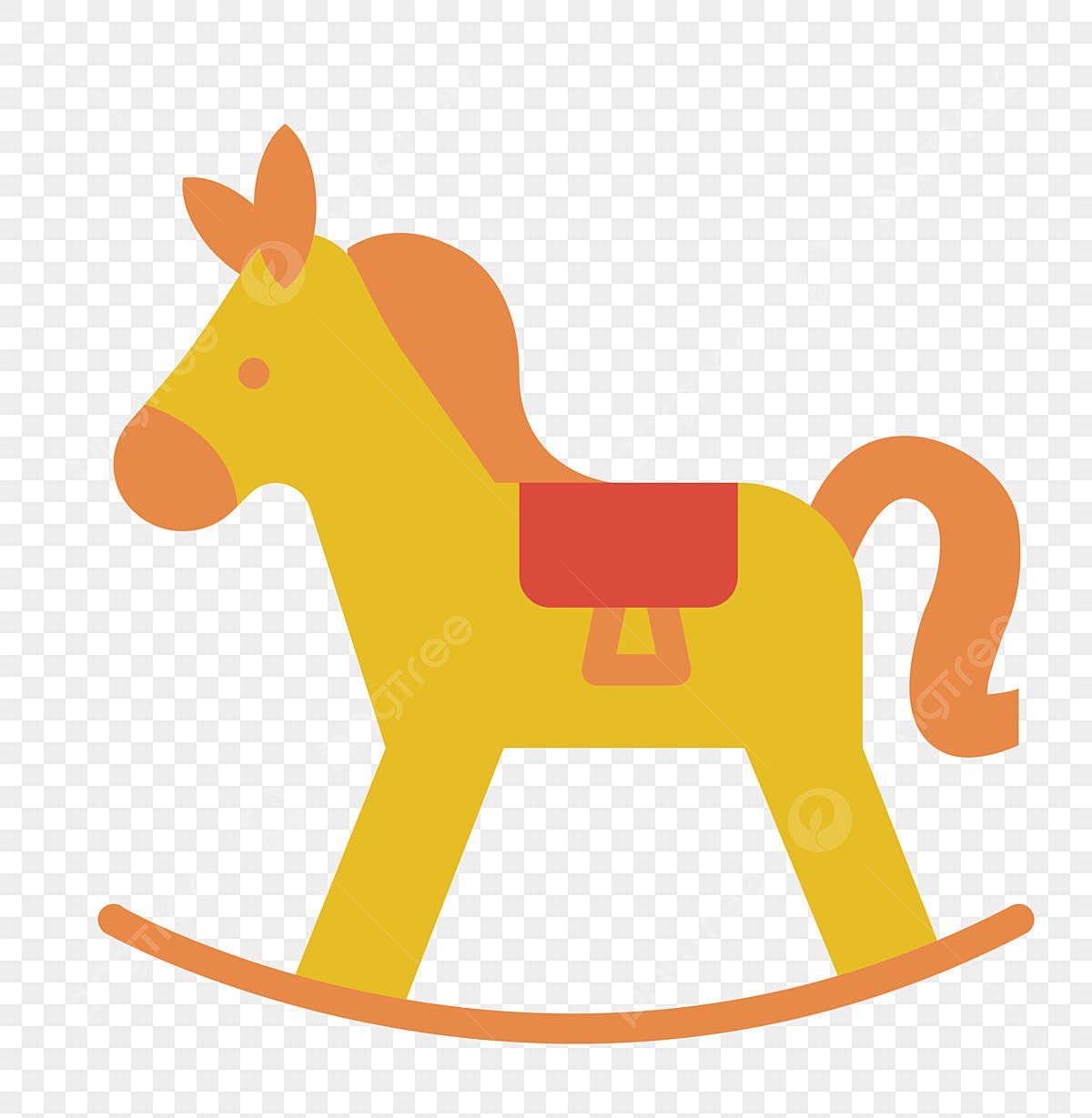 Лошадь качалка вектор