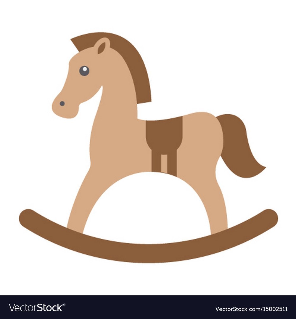 Лошадка качалка без фона