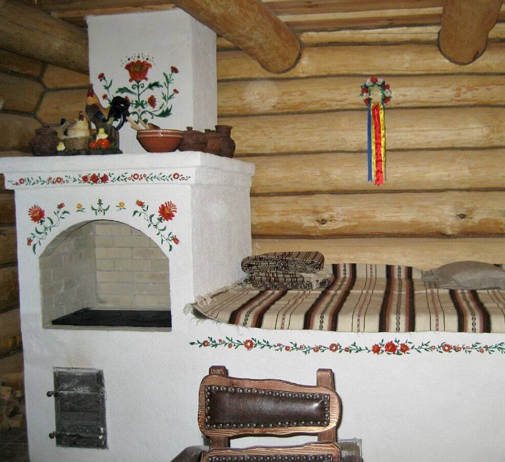 Старинная печь лежанка 17век