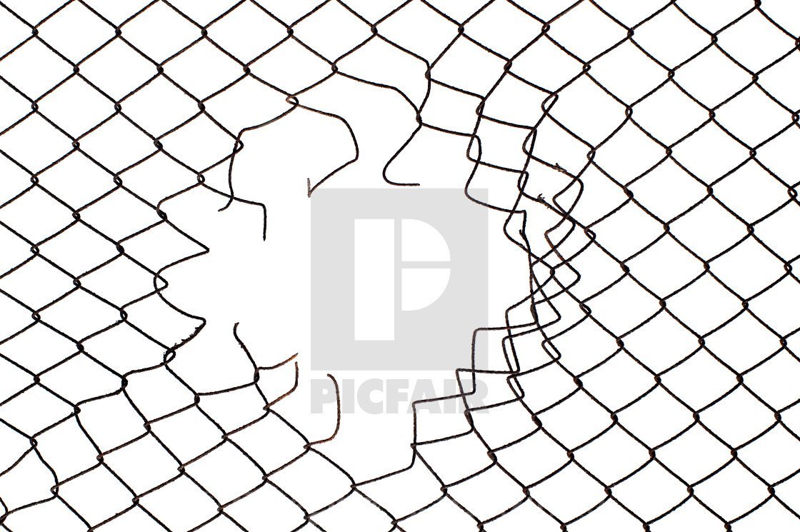 Заборная сетка с дыркой