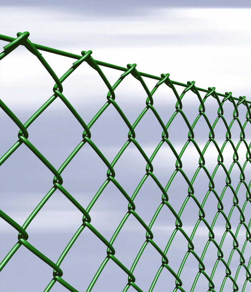 Заборная сетка 25*50 металл-полимер (1,2х20м)