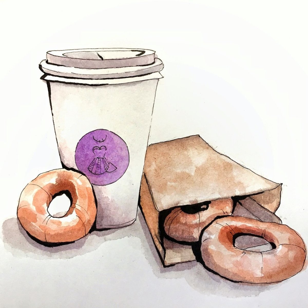 Рисунки собачки для срисовки легкие