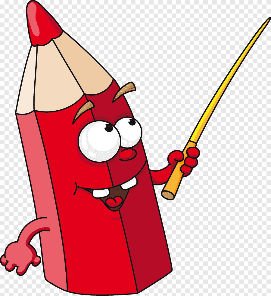 Веселый карандаш вектор