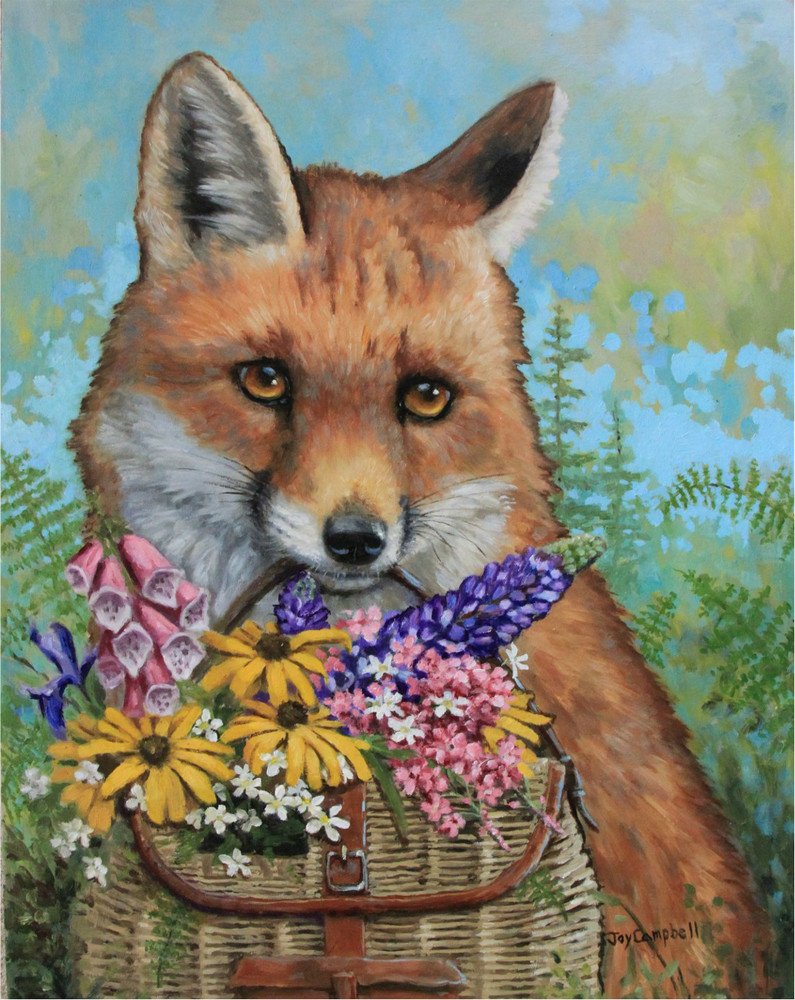 Лисенок на воздушном шаре