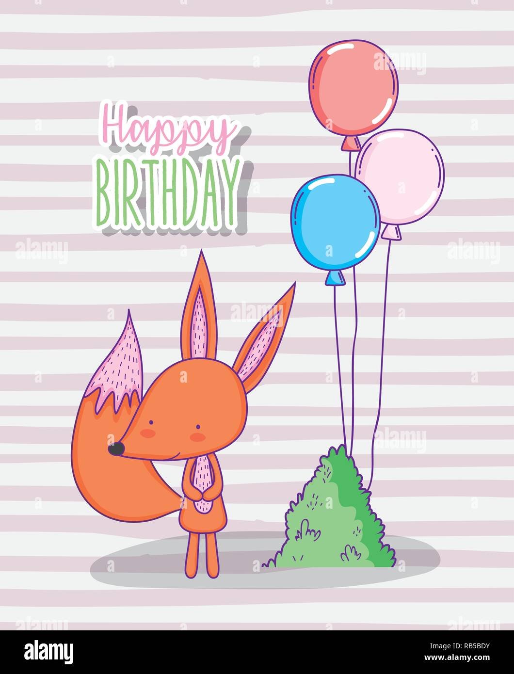 С днём рождения с лисчкой