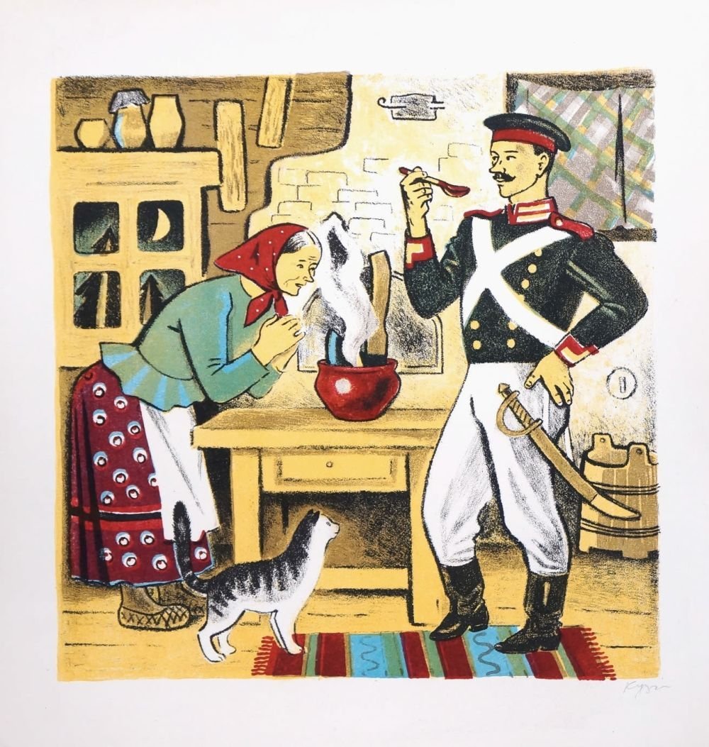 Сказка про солдата и кашу из топора