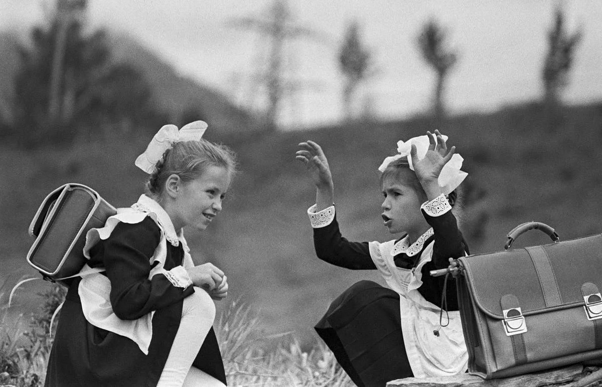 Советские дети в школе