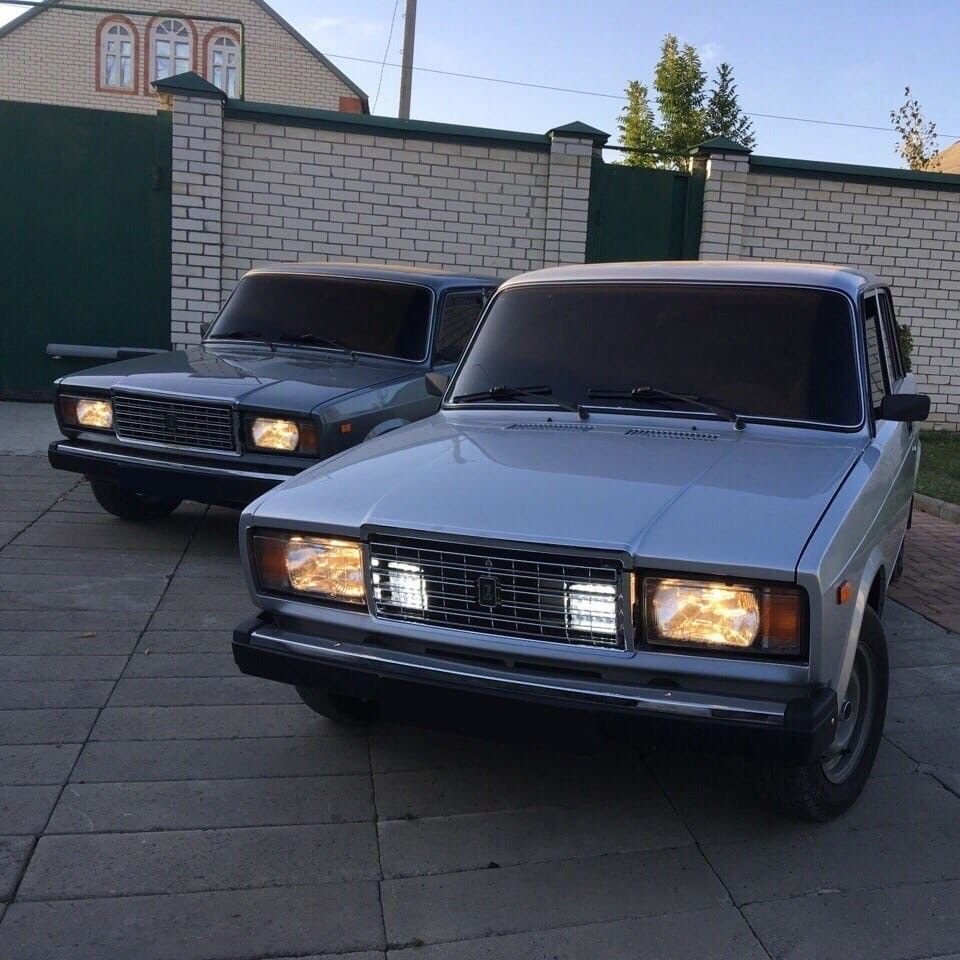 ВАЗ 2107 опер стайл синяя