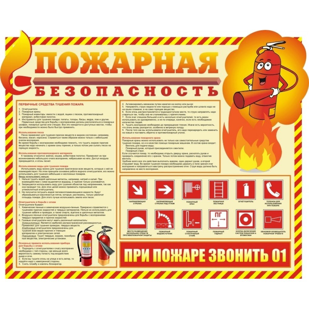 Стенд «пожарная безопасность»