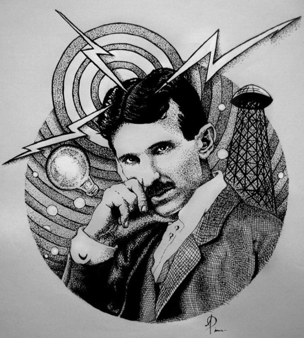 Никола Тесла в молодости