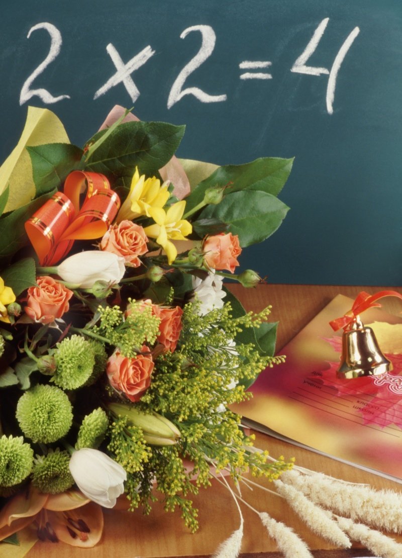 Красивые цветы для учителя