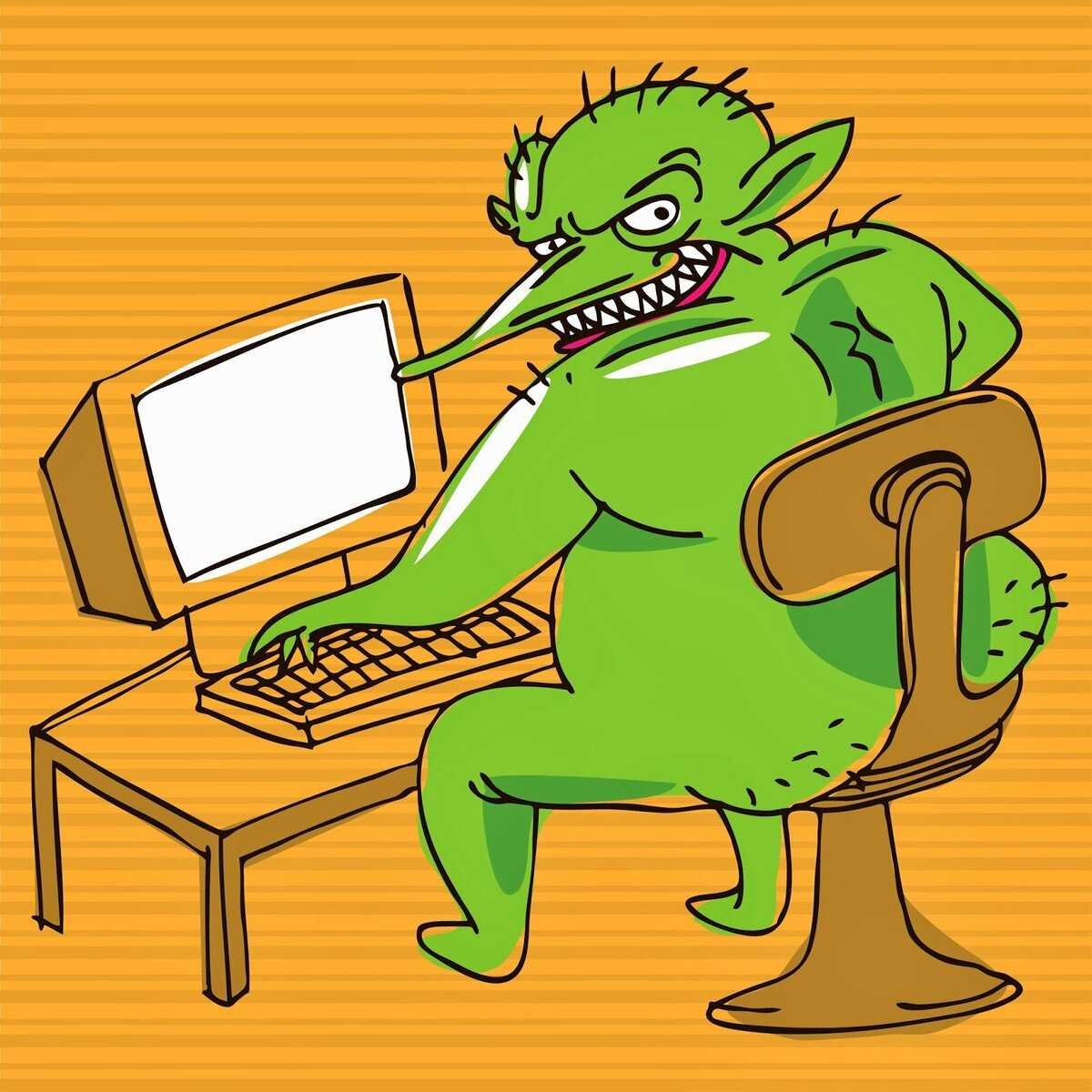 Тролль бородатый из мультика