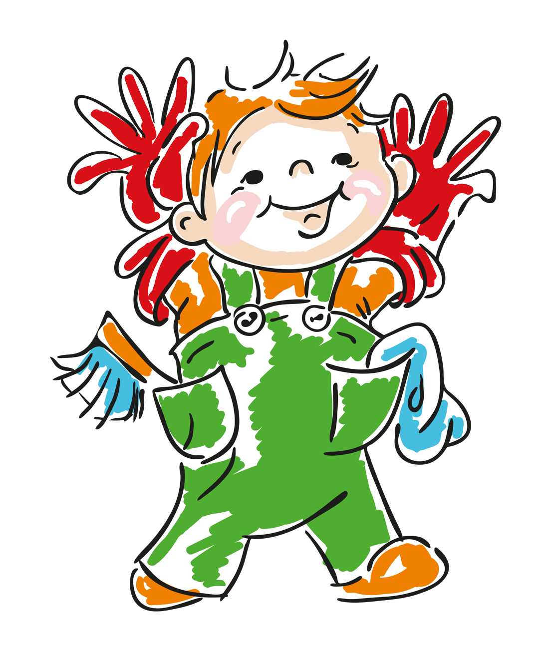 Веселые человечки школьники