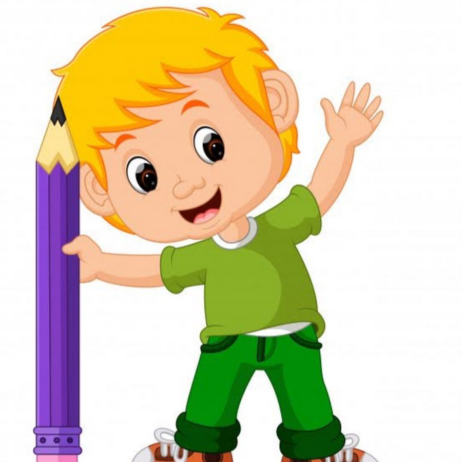 Мальчик карандашом