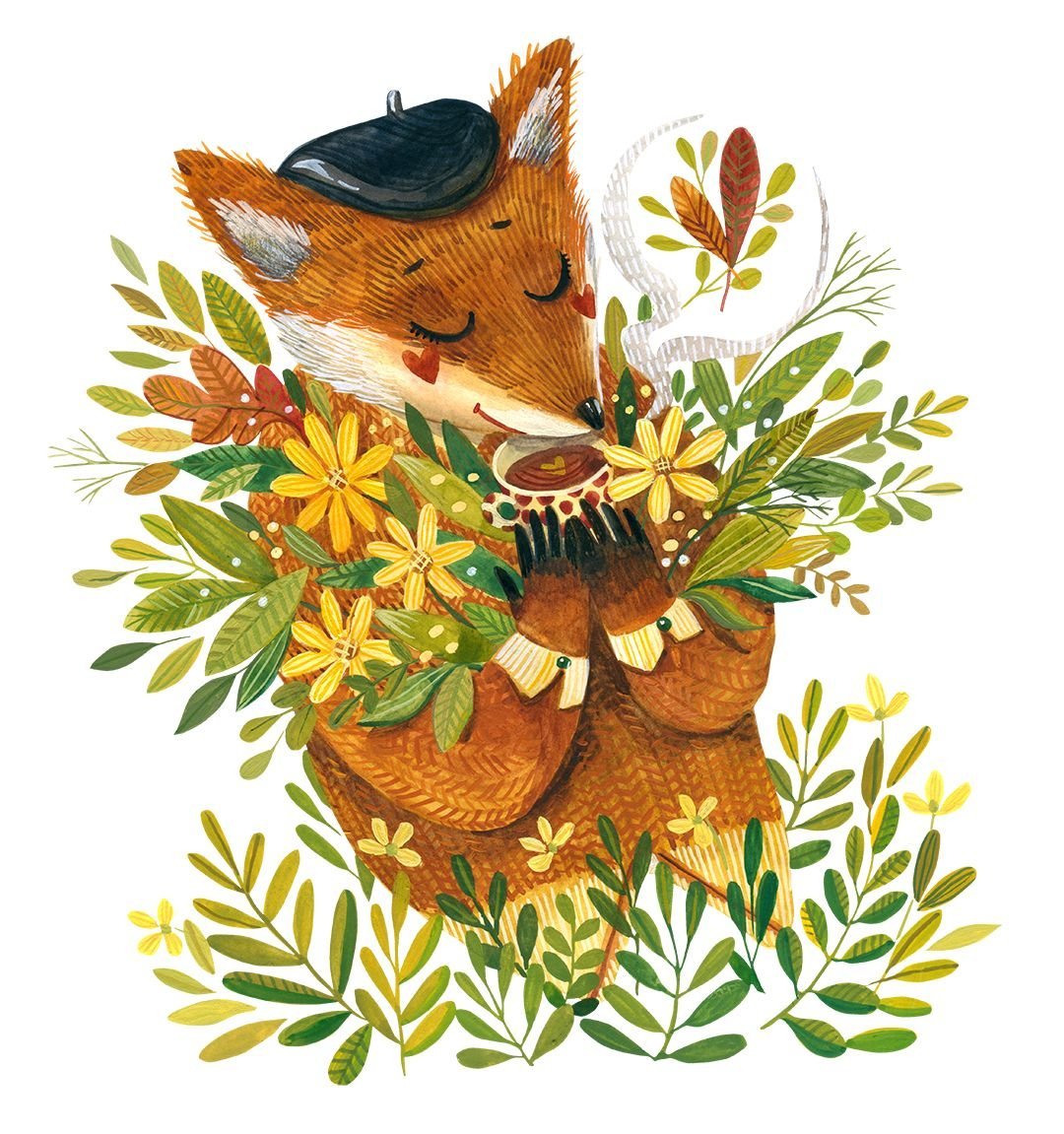 Лисенок для скрапбукинга