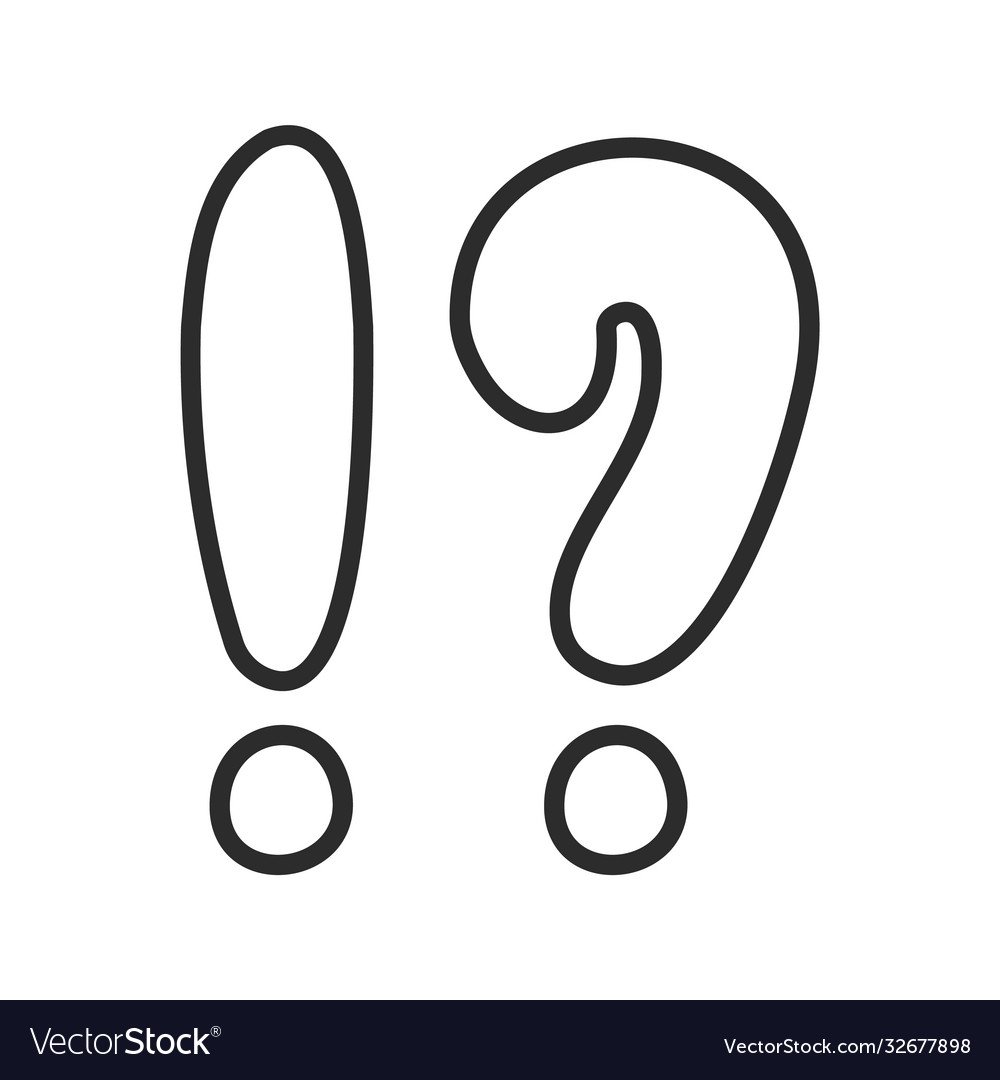 Трафарет знак восклицания