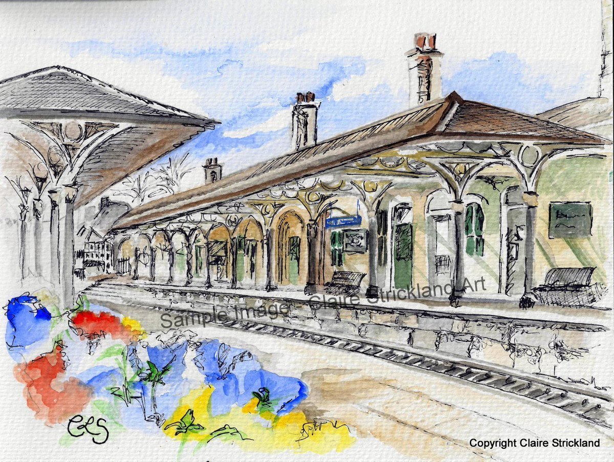 Вокзал карандашом