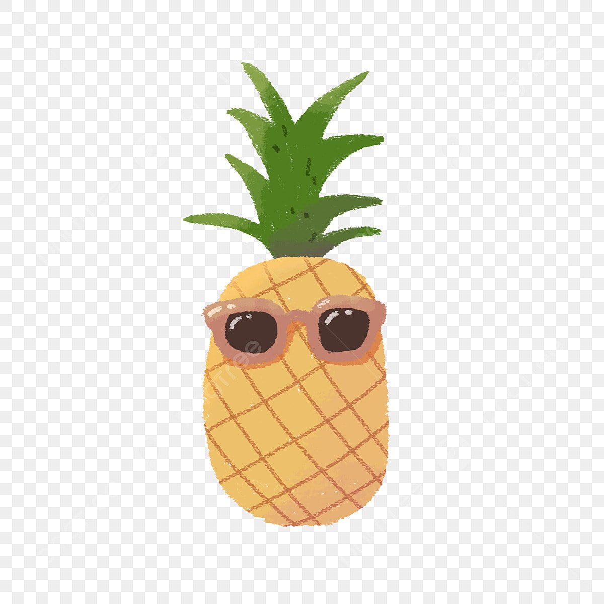 Ананас мультяшный