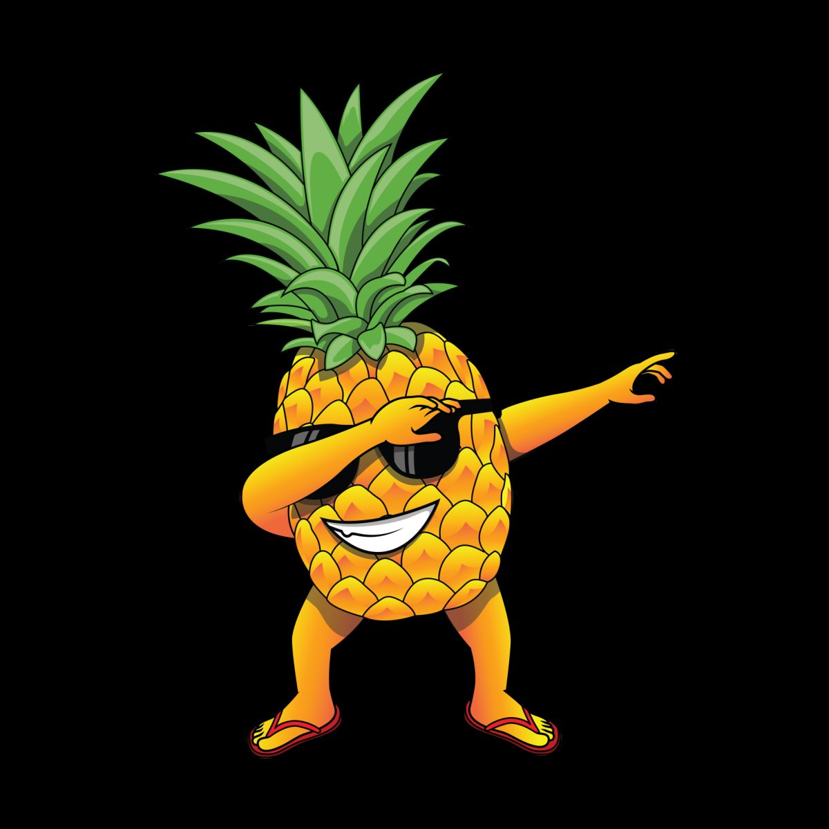 Наклейки ананас