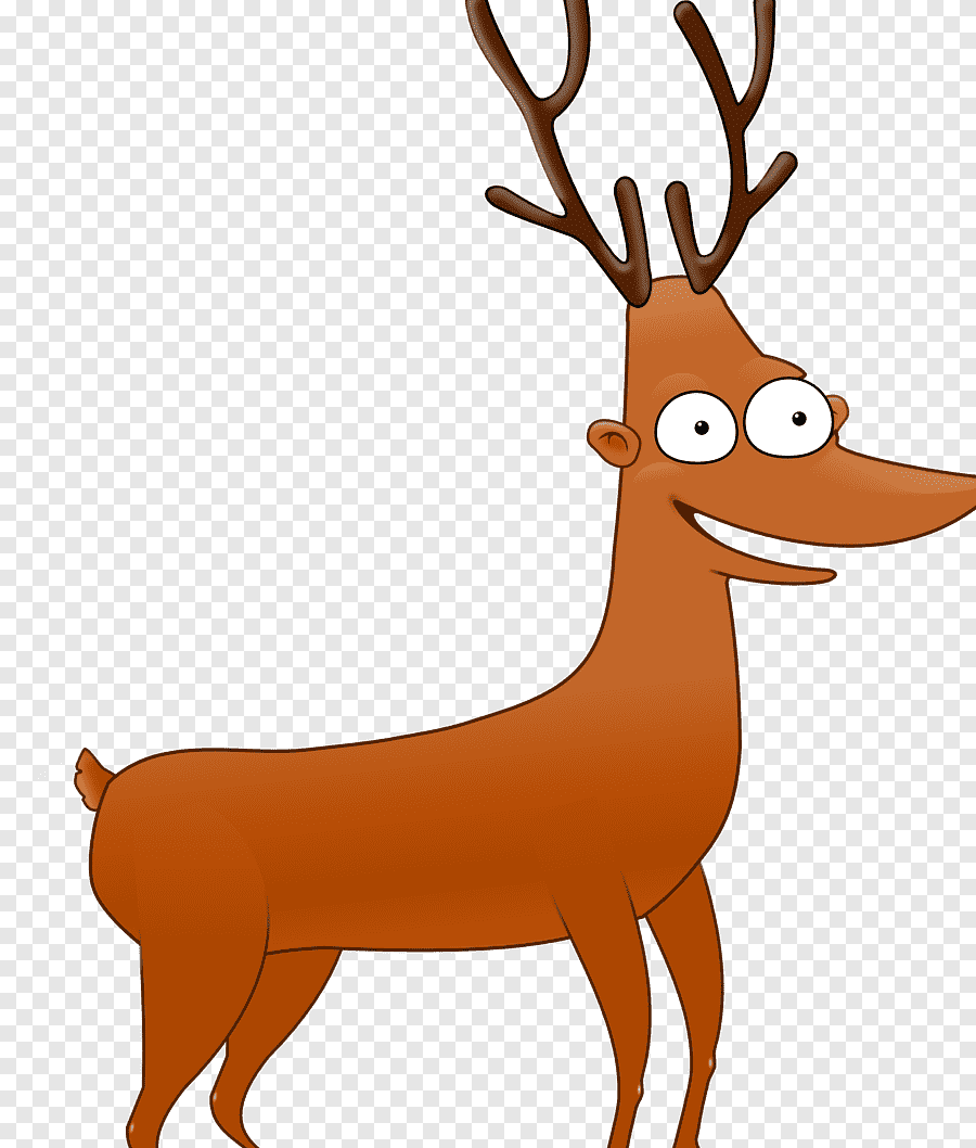 Олень на Красном фоне