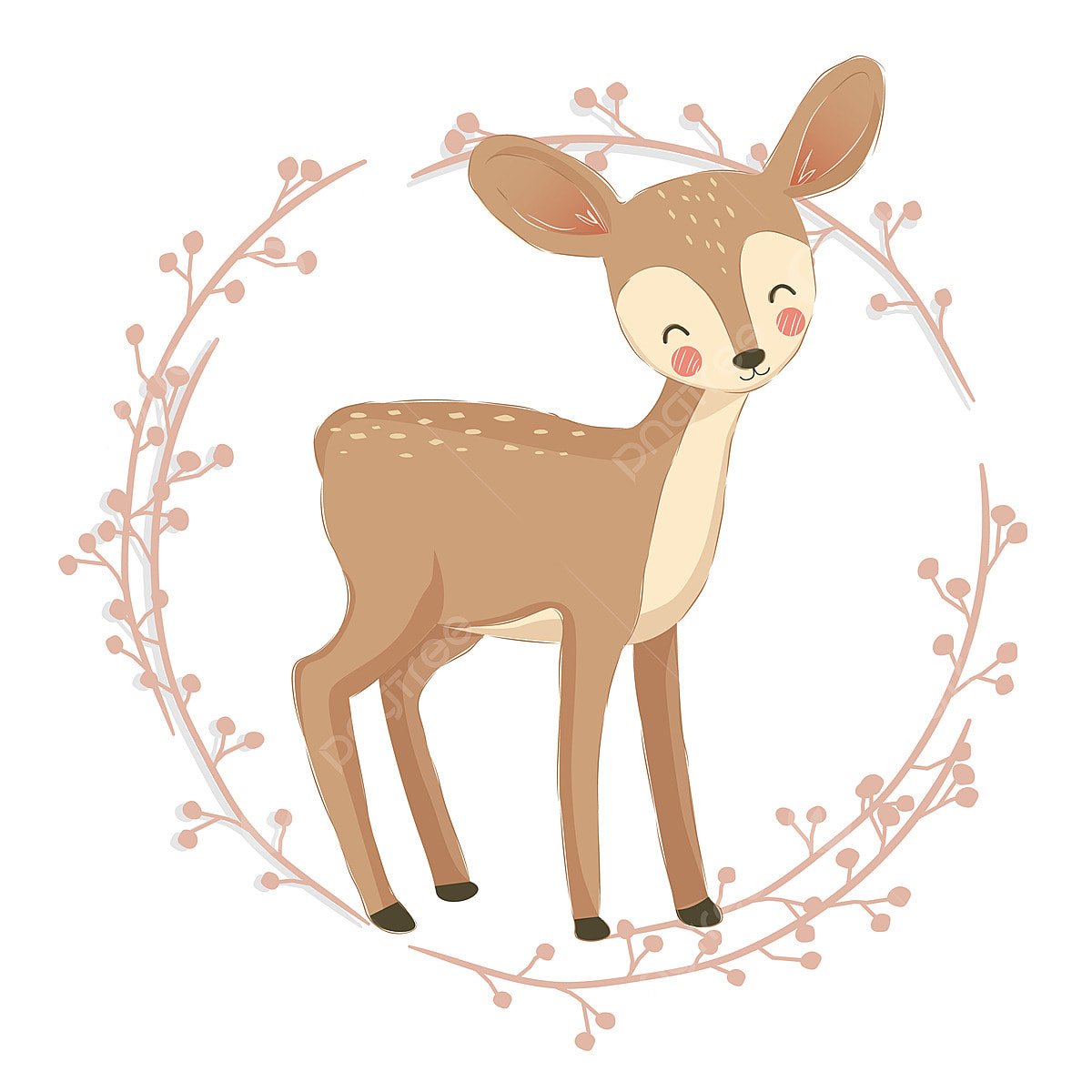 Иллюстрация милый Олененок