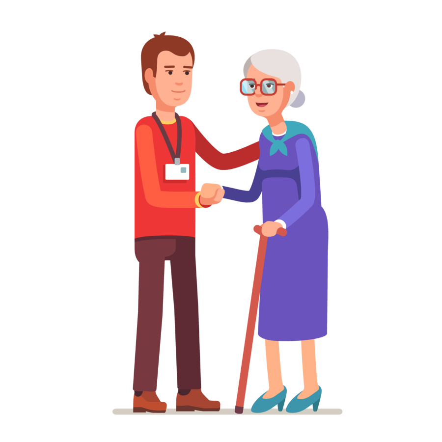 Соц работник иллюстрация